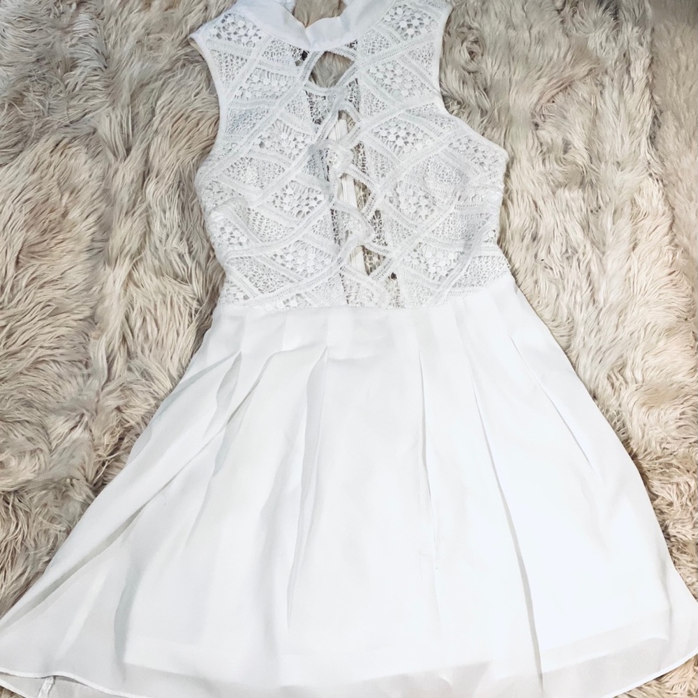 Missguided White Women’s Lace Dress Size 8